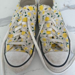 Converse Lemon Shoes Girls size 5